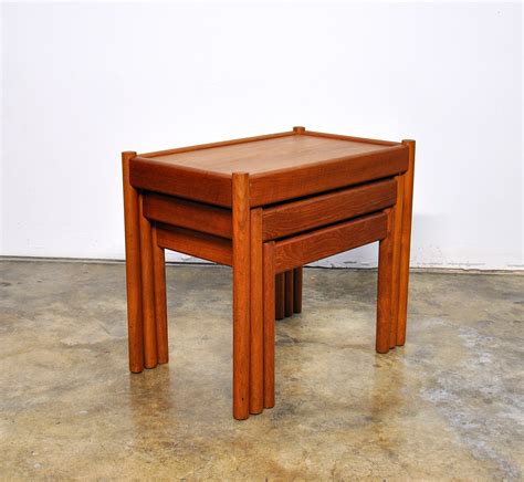 Ah, the humble farmhouse table. SELECT MODERN: Danish Modern Teak Nesting Tables