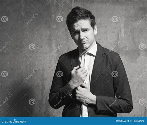 Portrait Of An Ashamed Young Man Stock Image Image Of Teen Kind