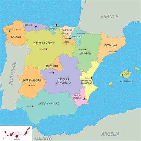 Cartina Spagna Con Nomi Regioni Cartina Images And Photos Finder The