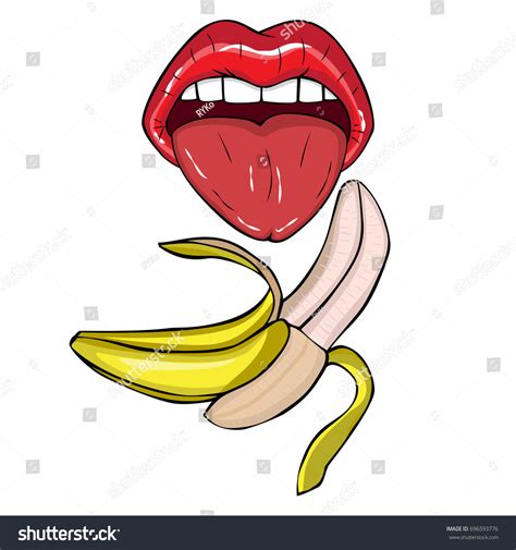 vector illustration sexy open mouth tongue stock vector royalty free 696593776 shutterstock