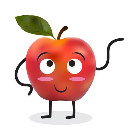 Apple Cartoon Character 9932017 Png
