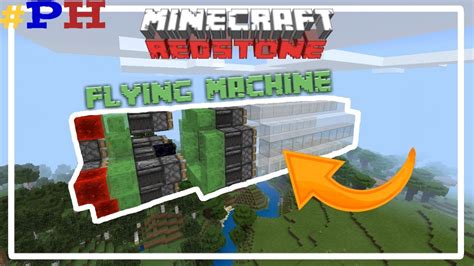 How To Make Flying Machine In Minecraft Pocket Edition Redstone