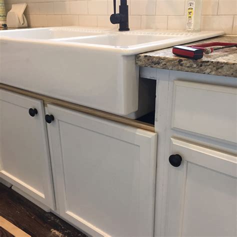 Installing An Above Mount Farmhouse Sink — Colors And Craft