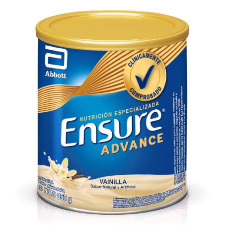 Ensure Advance En Polvo Tabla Nutricional Componentes