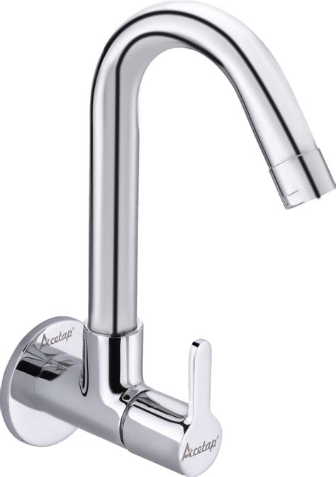 silver brass acetap fusion sink cock with flange for kitchen at rs 860 in jamnagar