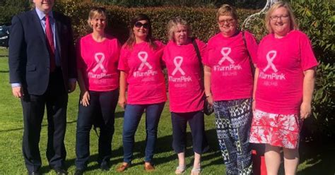 Nick Thomas Symonds MP Supports Annual Turn ABUHB Pink Day In Aid Of New Breast Care Unit