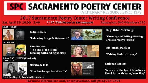 2017 Sacramento Poetry Center Conference