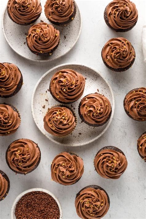 Chocolate Buttermilk Cupcakes Nourish And Fete