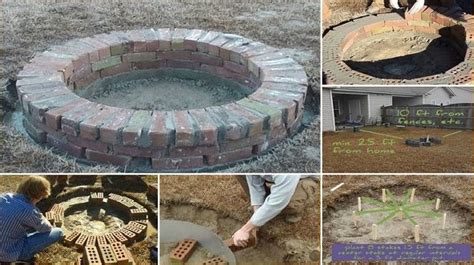 Some home improvement stores even carry bricks specifically designed for fire pits. How To Build Your Own Backyard Fire Pit In A Weekend For Under $200... | Brick fire pit, Make a ...
