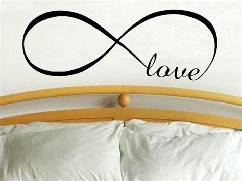 Infinity Symbol Love Wall Decal Bedroom Decor Infinity Loop Wall Quote