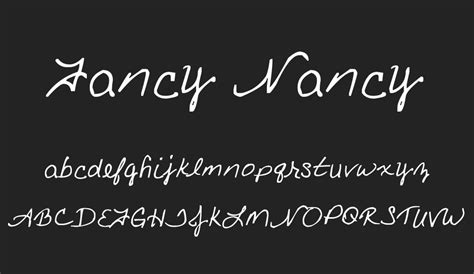 Fancy Nancy Free Font