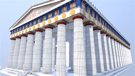 The Parthenon Rebuilt Buy Royalty Free 3d Model By Myles Zhang