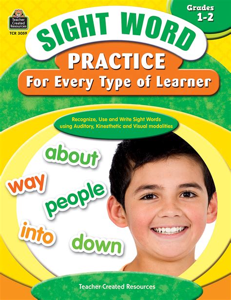 Sight Word Practice For Every Type Of Learner Grade 1 2 Tcr3059