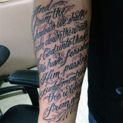 Tattoos which wrap around the ankle are eye catching 50 Bijbelvers Tattoos For Men - Scripture Design Ideas