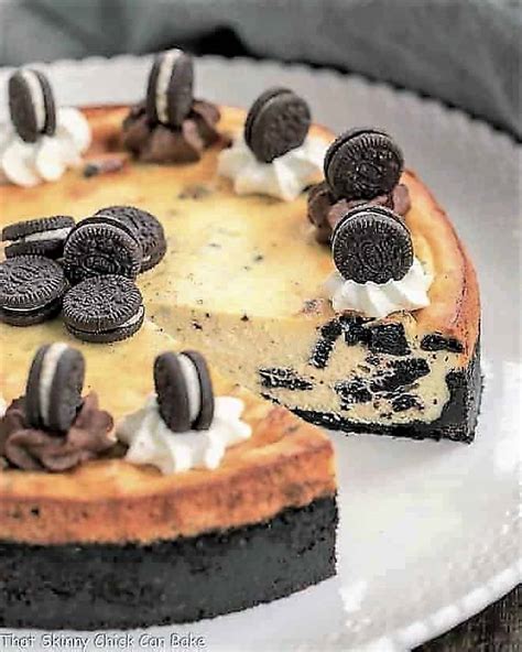 Oreo Cheesecake With Oreo Cookie Crust That Skinny Chick Can Bake