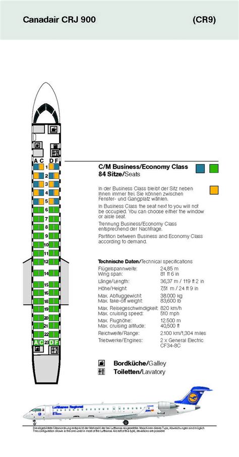 Canadair Regional Jet Seat Map Maps For You