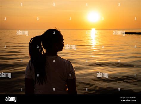 Young Woman Looking Towards The Sky Hi Res Stock Photography And Images
