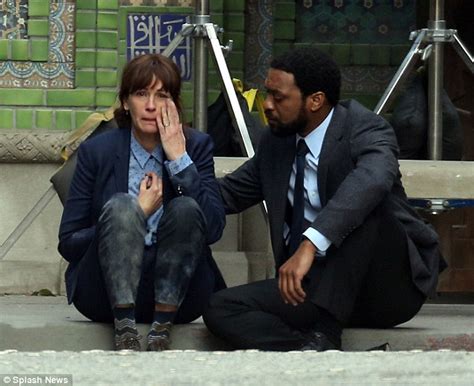Julia Roberts Is Comforted By Chiwetel Ejiofor On The Secret In Their