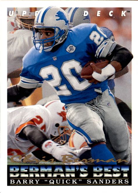 After hours researching and comparing all models on the market, we find out the best barry sanders football card of 2021. 1993 Upper Deck Football Card #441 Barry Sanders BB | eBay