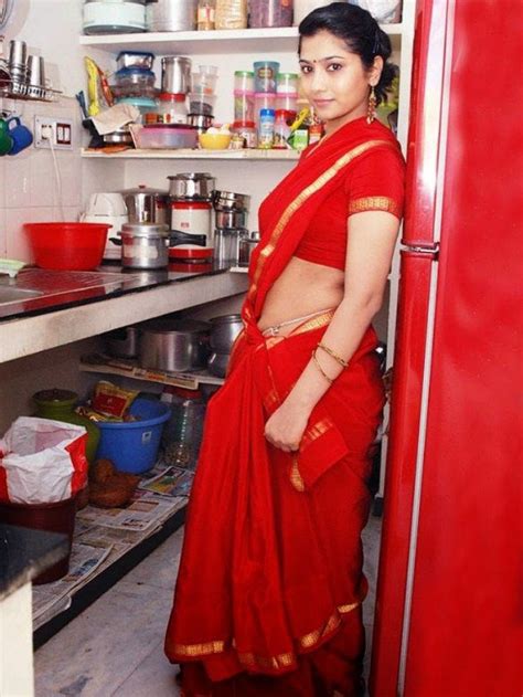 Hot Telugu Housewife In Red Saree Indian Beauty Saree Red Saree Saree