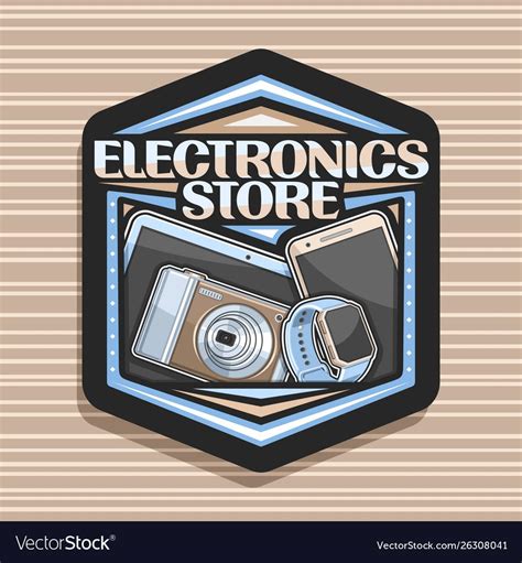 Logo For Electronics Store Vector Image On Vectorstock Electronics