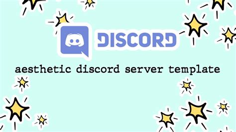 Aesthetic Discord Server Template 1 Discord Server Template Youtube