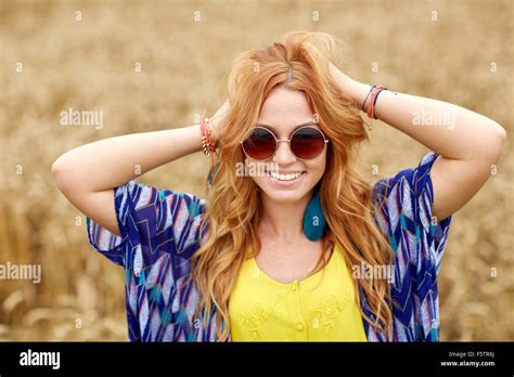 Happy Smiling Redhead Hi Res Stock Photography And Images Alamy