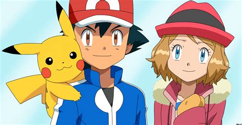 Ash With Serena By Spartandragon12 On Deviantart
