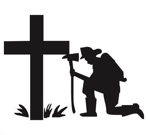 Soldier Kneeling At Cross Silhouette At Getdrawings Free Download