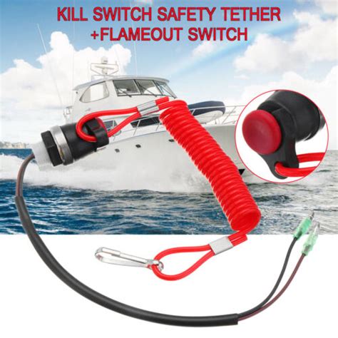 boat kill switch tether cord lanyard for marine mercury tohatsu outboard engine ebay