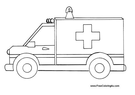 Dibujo Para Colorear De Ambulancia 49278