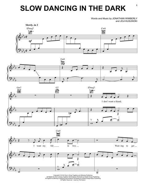 Joji Slow Dancing In The Dark Sheet Music Notes Download Pdf Score