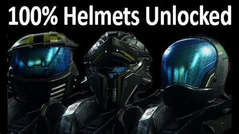 Halo 5 All Helmets Unlocked April 2017 Youtube