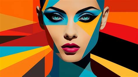 Premium Ai Image Illustration Of Vibrant Pop Art Design Of A Woman