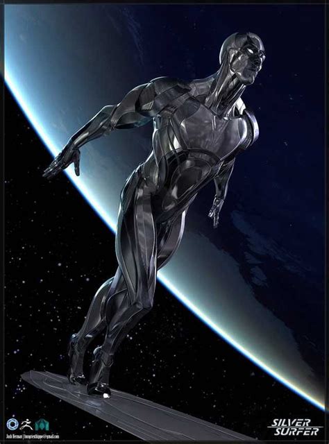 Silver Surfer Concept Art By Josh Herman Character
