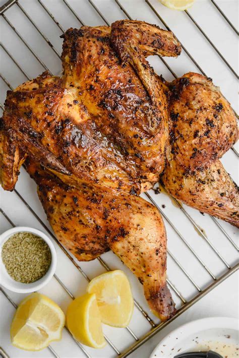 Spatchcocked Chicken Brined And Roasted Real Greek Recipes
