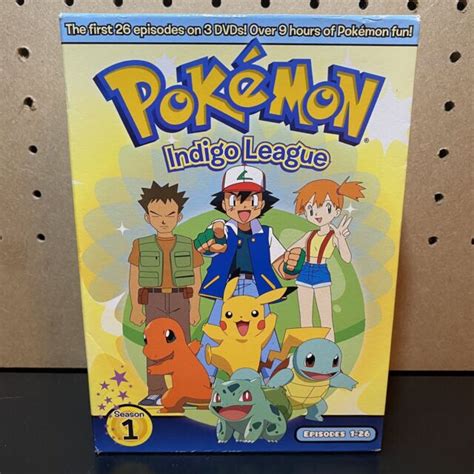 Pokemon Season 1 Indigo League Dvd 2006 3 Disc Set Dubbed For