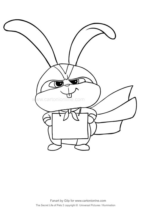 The secret life of pets 2 duke banner. Snowball from The Secret Life of Pets 2 coloring page to ...