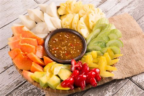 Rujak Traditional Fruit Salad From Java Indonesia