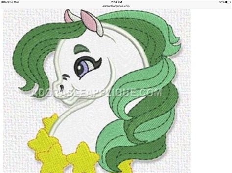 Unicorn From Adorable Applique Free Embroidery Designs Free