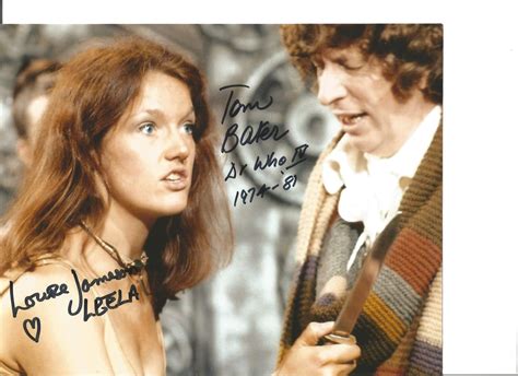 Tom Baker And Louise Jameson 8x10 Signed Dr Who Colour Jan 17 2020
