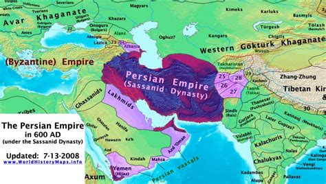 Sassanid Persians Dynasty World History Maps