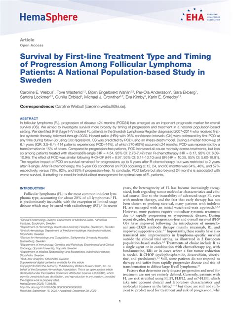 Pdf Survival By First Line Treatment Type And Timing Of Progression