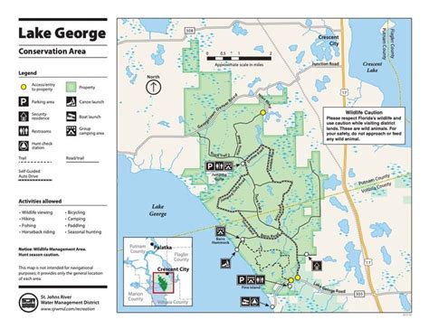 Lake George Conservation Area Sjrwmd Lake George Area Map Lake