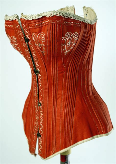 Met Museum 1880 Fashion Vintage Corset Victorian Corset