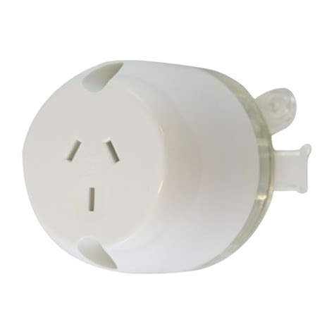 10 X Surface Socket Plug Base Single Outlet White Electrical Led