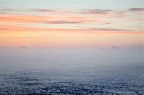 Free Images Sea Coast Ocean Horizon Winter Cloud Sky Fog