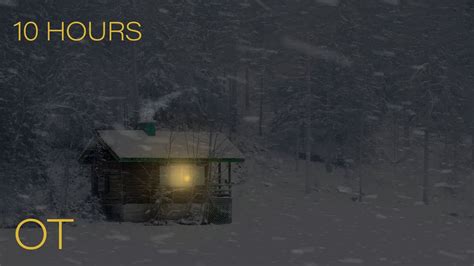 A Cozy Winters Night Blizzard In A Cozy Cabin Howling Wind