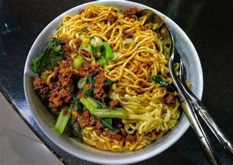 5 langkah resep mie ayam kenyal, no telur, no ulen. Resep Mie Ayam Lengkap, Mie Ayam Ceker, Bakso, Bangka, Solo