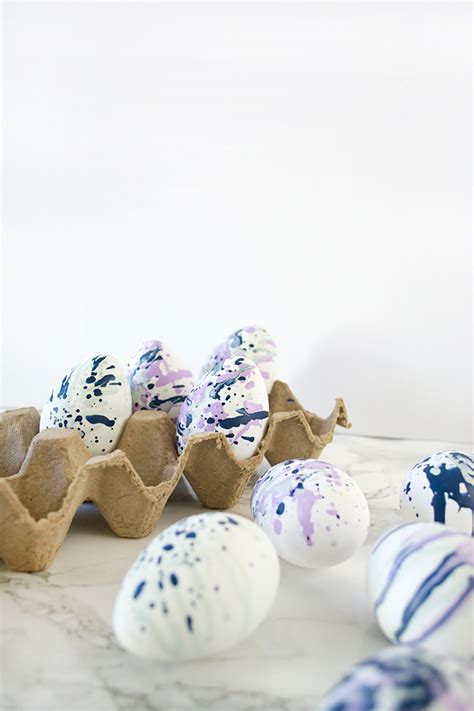 Diy Paint Splatter Easter Eggs Brepurposed
